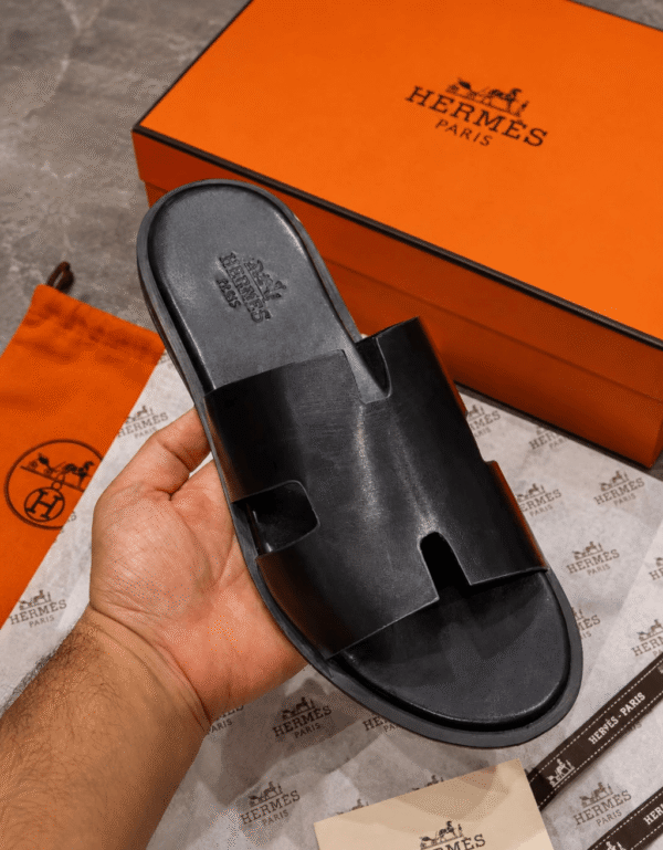 Hermès Men's Leather Sandals And Slides - First Copy