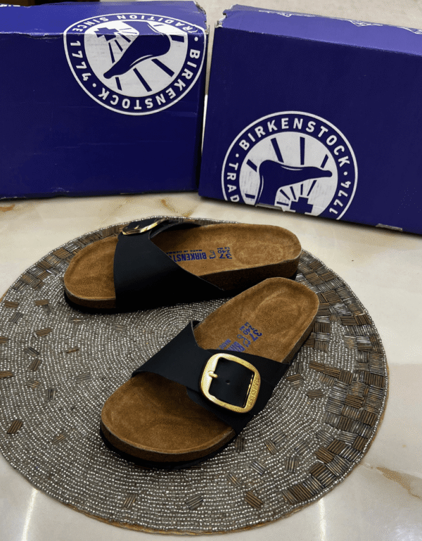 Women's Madrid Big Buckle Birkenstock Sandals - First Copy
