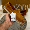 Zara Men's Suede Slip-On Loafers - First Copy