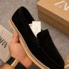 Zara Men's Suede Slip-On Loafers - First Copy