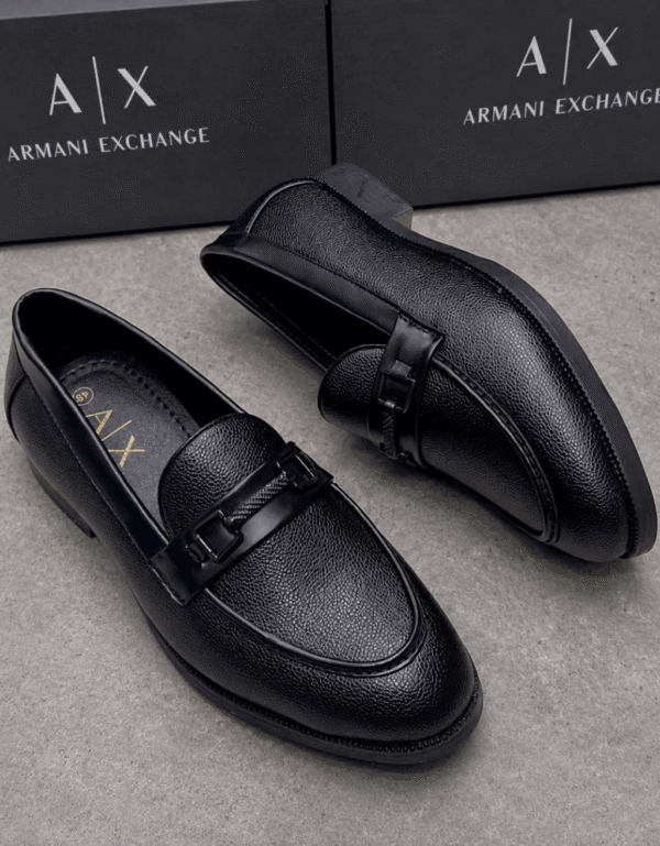 Armani Leather Loafers - First Copy