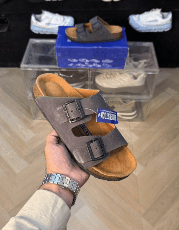 Birkenstock Arizona Grey Suede - First Copy