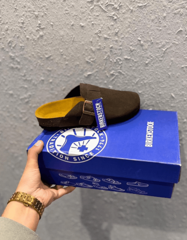 Birkenstock Boston Soft Footbed Suede Leather - First Copy
