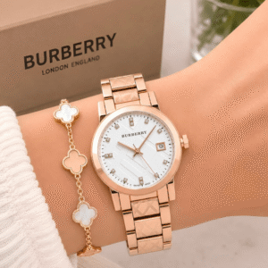 Women Burberry Watch - First Copy