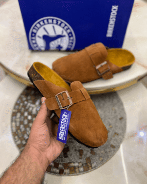 Birkenstock Boston Soft Footbed Suede Leather - First Copy