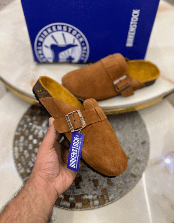 Birkenstock Boston Soft Footbed Suede Leather - First Copy
