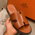 Hermès Men's Leather Sandals And Slides - First Copy