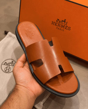 Hermès Men's Leather Sandals And Slides - First Copy