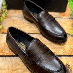 Coach Men's Leather Penny Loafers - First Copy