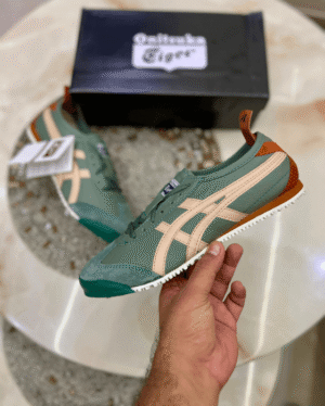 Mexico 66 Safari Green Onitsuka Tiger Sneakers - First Copy