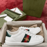 Men's Ace Bee Gucci White Leather Sneaker