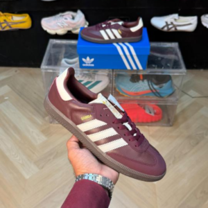 Adidas Samba Maroon Gold Metallic