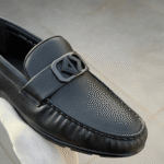 Christian Dioor Leather Loafer Black Shoes
