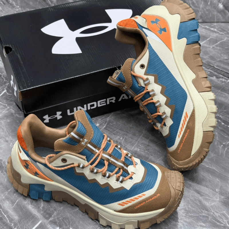 Under Armour Athletic Hiking Bayou Orange Cantaloupe Gum Tan