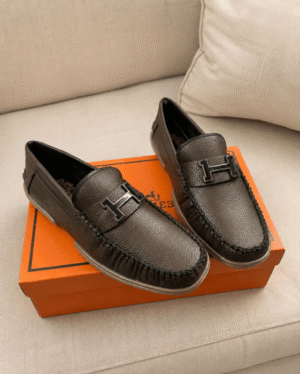 Hermes H Buckle Loafer Shoes - First Copy