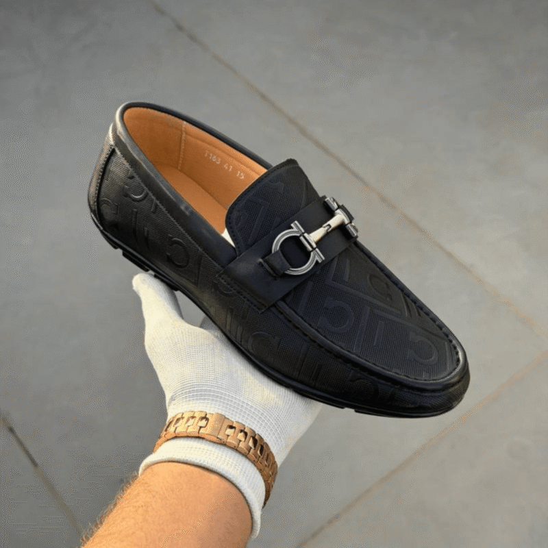 Salvatore Ferragamo Black Leather Loafers Shoes Salvatore Ferragamo Black Leather Loafers Shoes