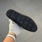 Salvatore Ferragamo Black Leather Loafers Shoes