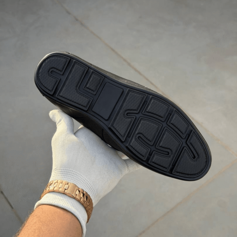 Salvatore Ferragamo Black Leather Loafers Shoes