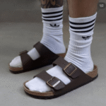 Birkenstock Arizona Brown Leather With Sole Branding